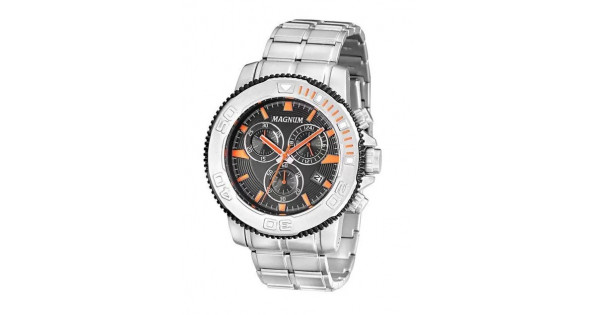 Relógio Magnum Masculino Sports MA33406P Pulseira de Couro