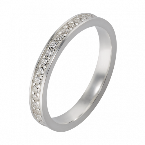 Aparador Orion Prata 3mm reto anatômica com zircônias de 1,75mm.